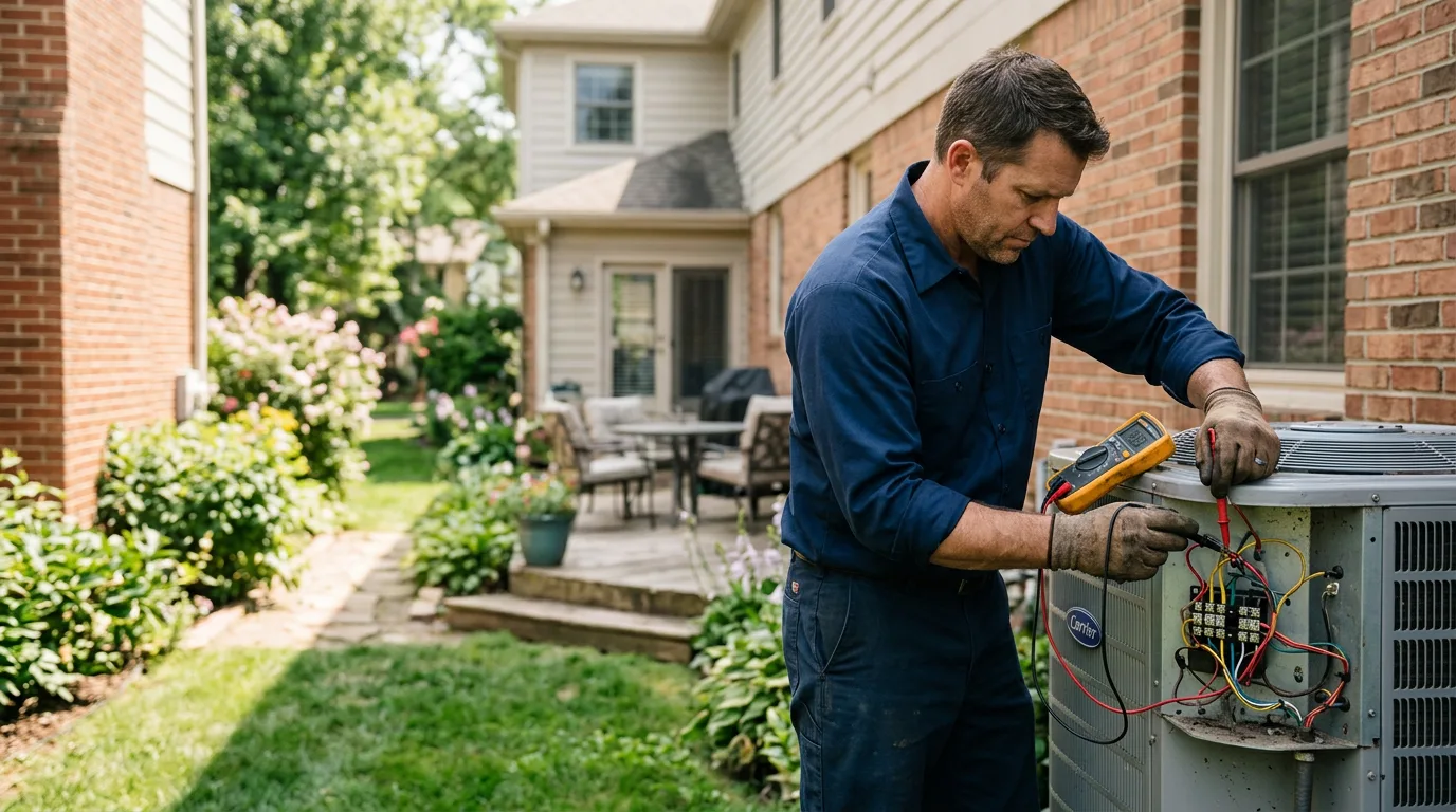 HVAC technician working near Pennsauken, NJ